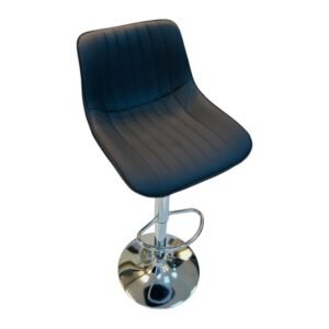 Bar Chair – Dark Navy / Chrome