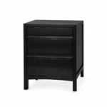 Bedside Drawer Cabinet — Black — product view