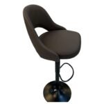 Curved Back Bar Chair – Dark Brown / Black — product view