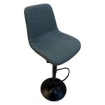 Diamond Stitched Bar Chair – Blue Grey / Black — product view