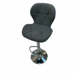 Geometric Quilted Bar Chair – Dark Grey — product view