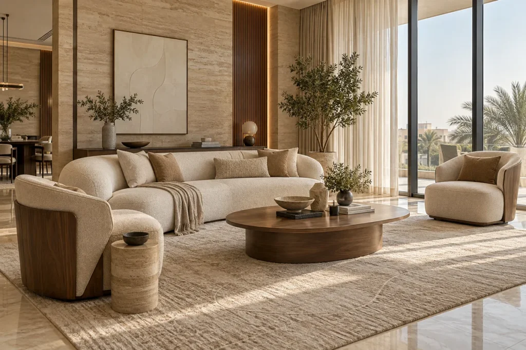 أفكار لتصميم غرفة معيشة معاصرة
