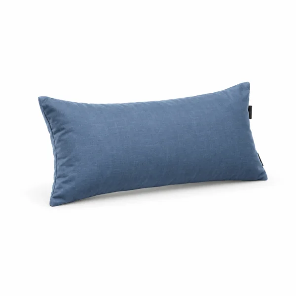 Rectangular Bolster Cushion — Blue — left three quarter