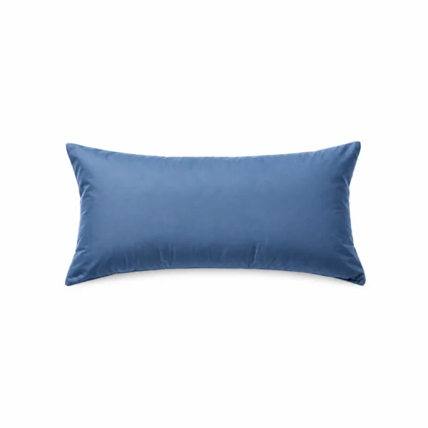 Rectangular Bolster Cushion — Blue — product view Rectangular Bolster Cushion — Blue