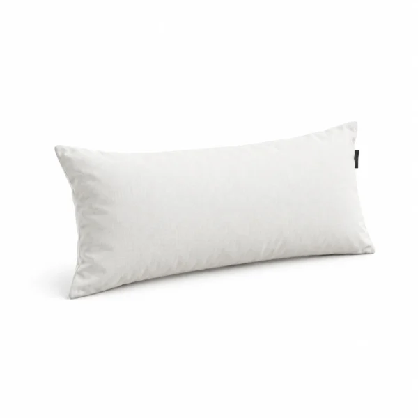 Rectangular Bolster Cushion — White — left three quarter