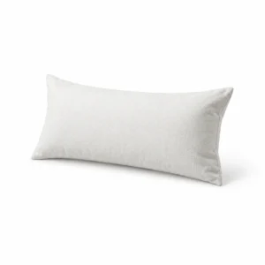 Rectangular Bolster Cushion — White — right three quarter