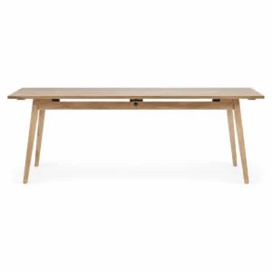 Rectangular Dining Table with Angled Legs — front