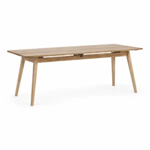 Rectangular Dining Table with Angled Legs — opposite three quarter