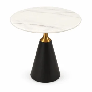 Round Café Table – Dark Pedestal Base
