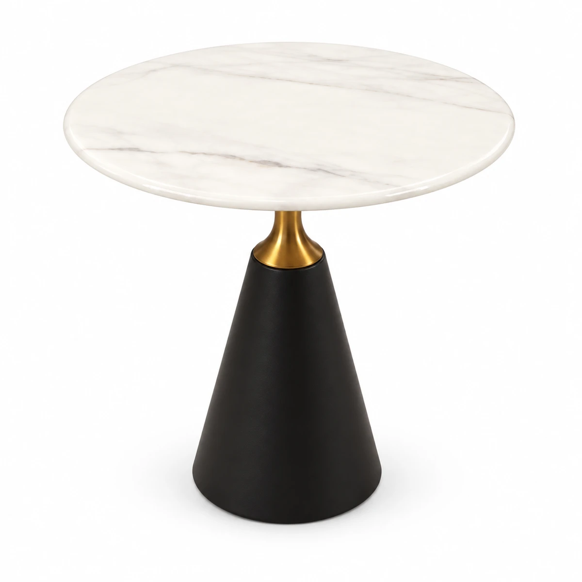 Round Café Table – Dark Pedestal Base — product view